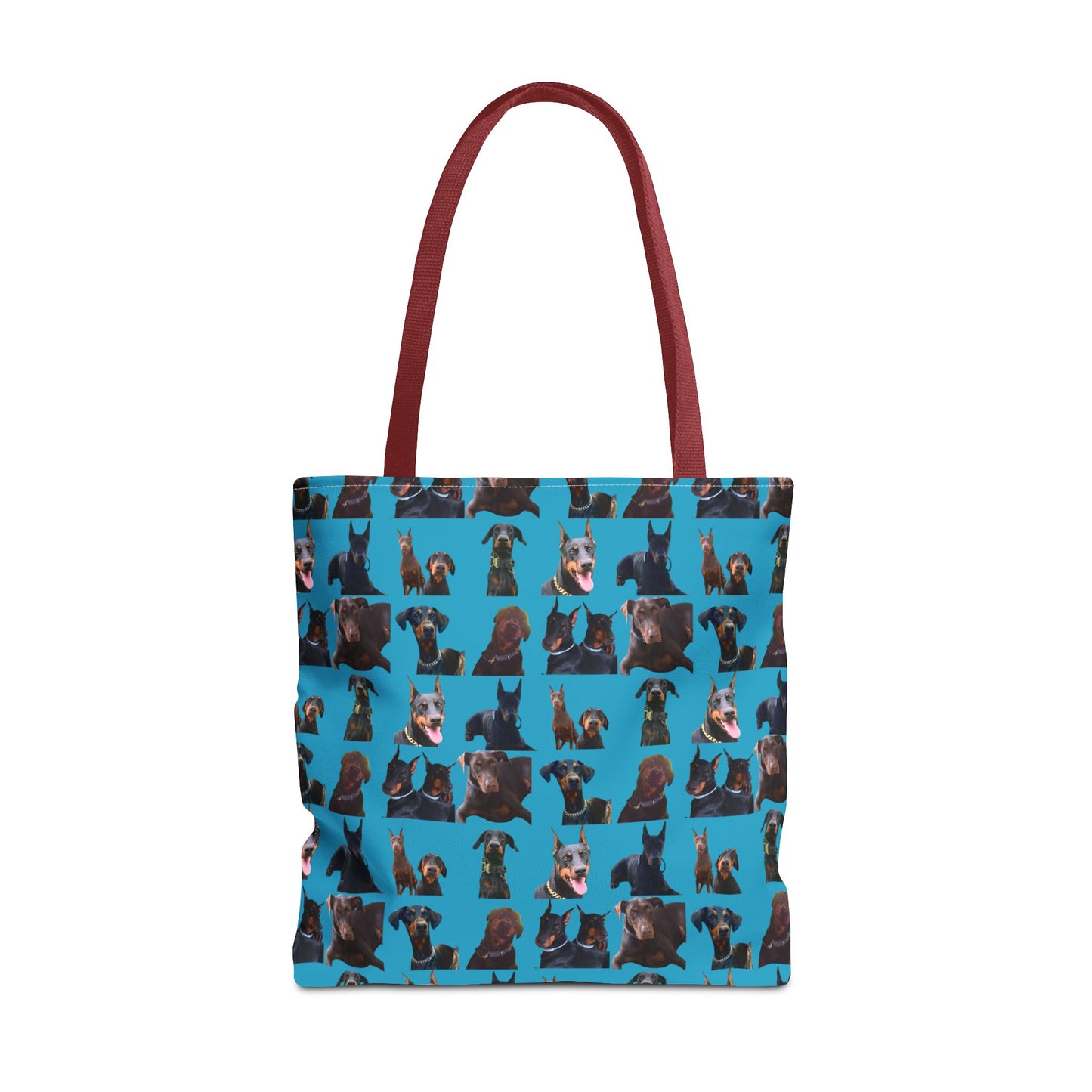 Edition 5 Doberman Model Pattern Turquoise Tote Bag