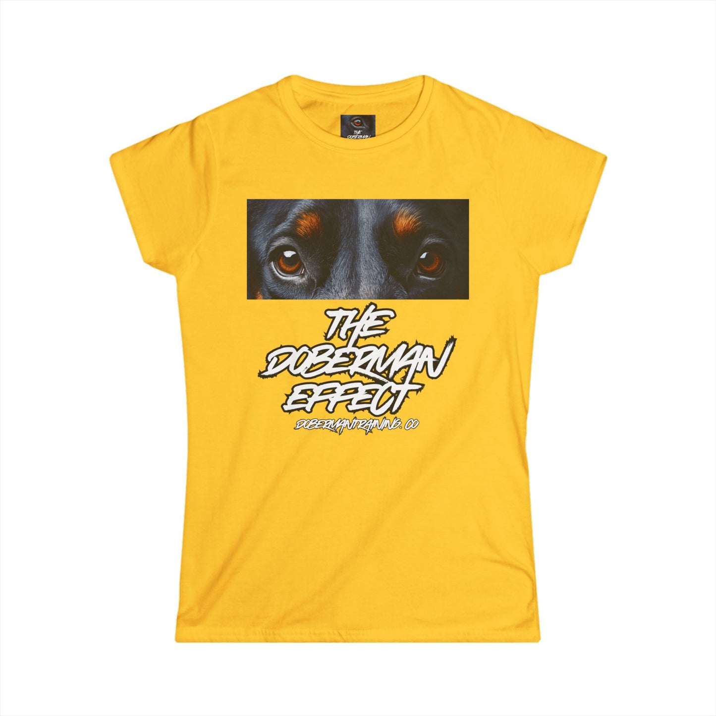 Doberman effect 2 Women's Softstyle Tee