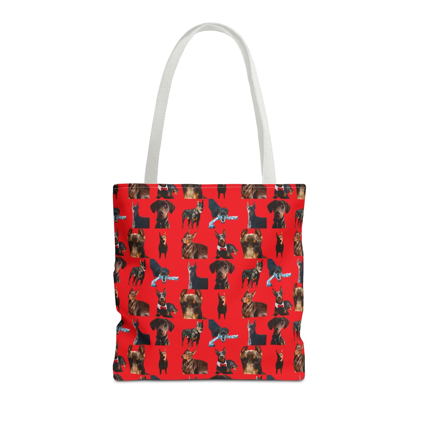 Edition 1 Doberman Model Pattern Red Tote Bag