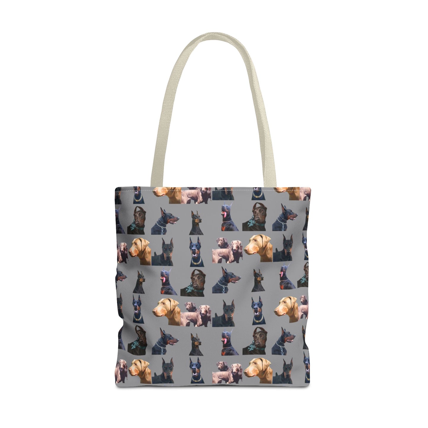 Edition 8 Doberman Model Pattern Gray Tote Bag