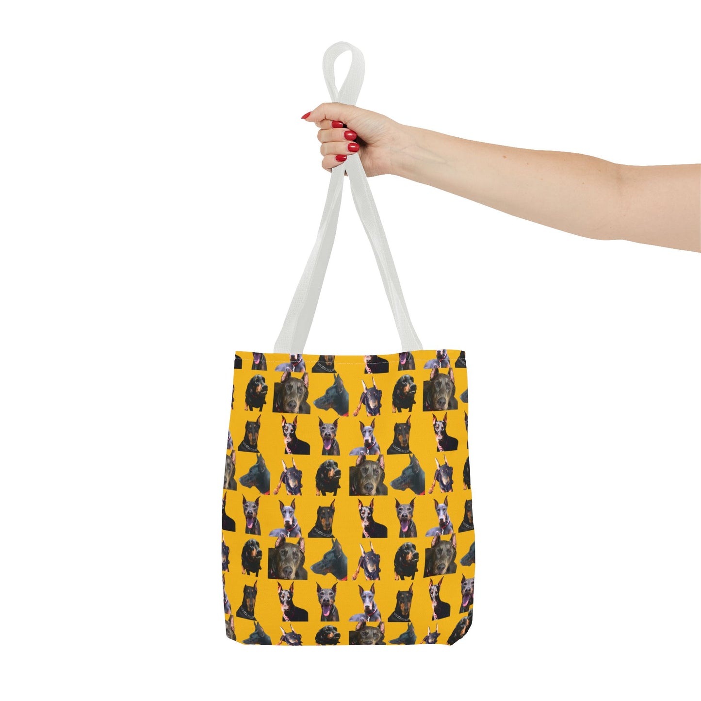 Edition 11 Doberman Model Pattern Yellow Tote Bag