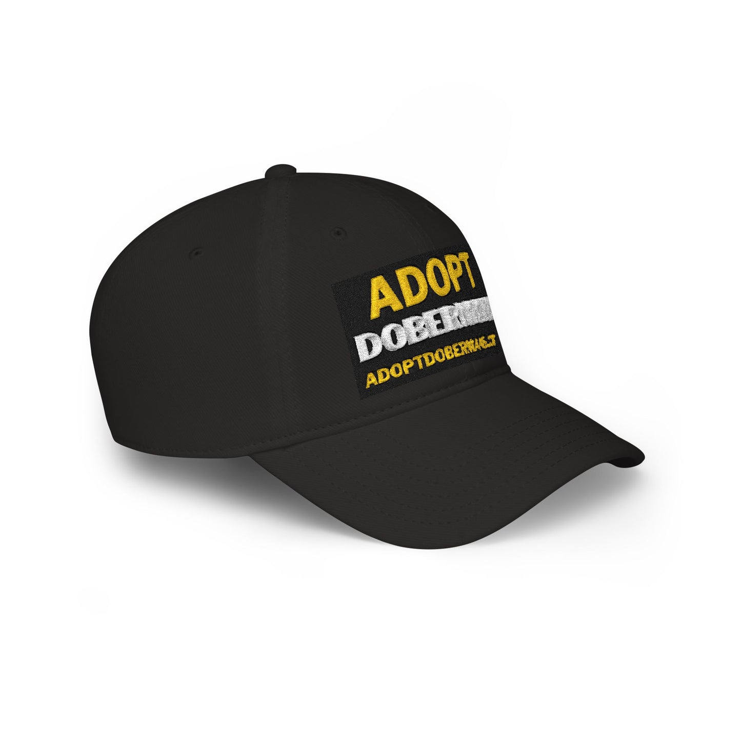 Adopt Dobermans 1 Low Profile Baseball Cap — Rescue Dog Awareness Hat