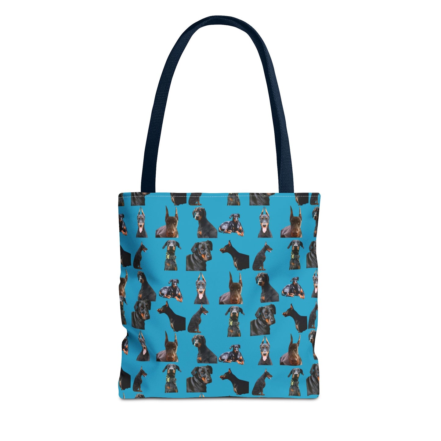 Edition 6 Doberman Model Pattern Turquoise Tote Bag
