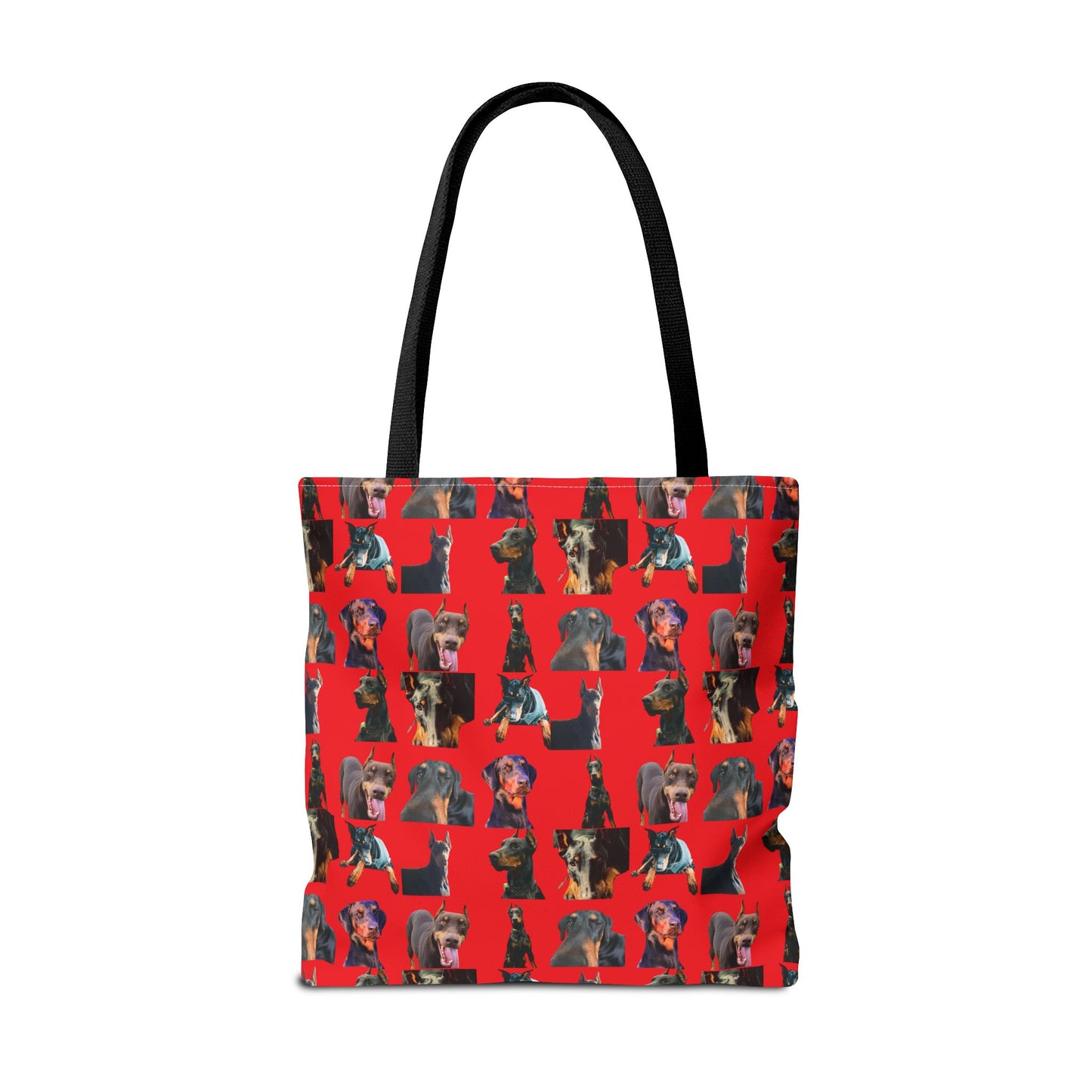 Edition 3 Doberman Model Pattern Red Tote Bag