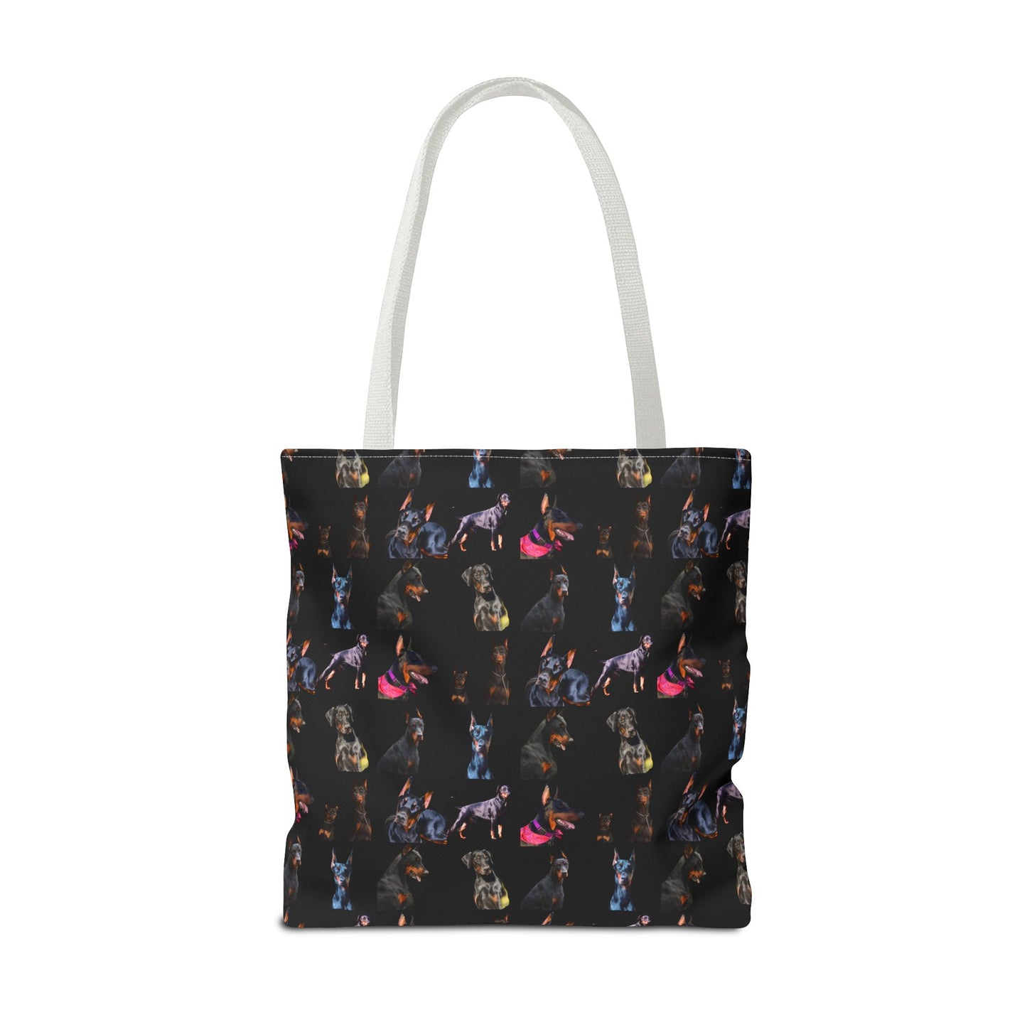 Edition 7 Doberman Model Pattern Black Tote Bag