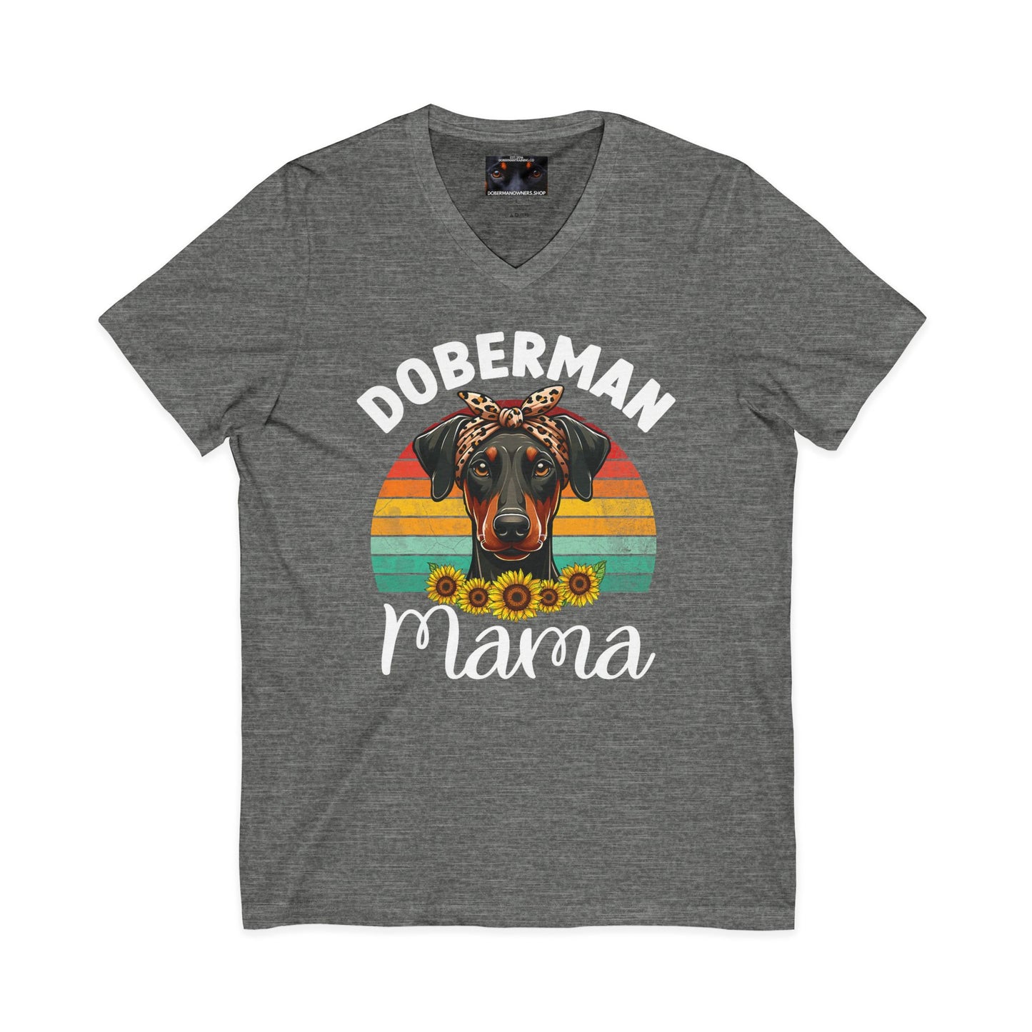 Mama 1 Private Label Unisex Jersey Short Sleeve V-Neck Tee