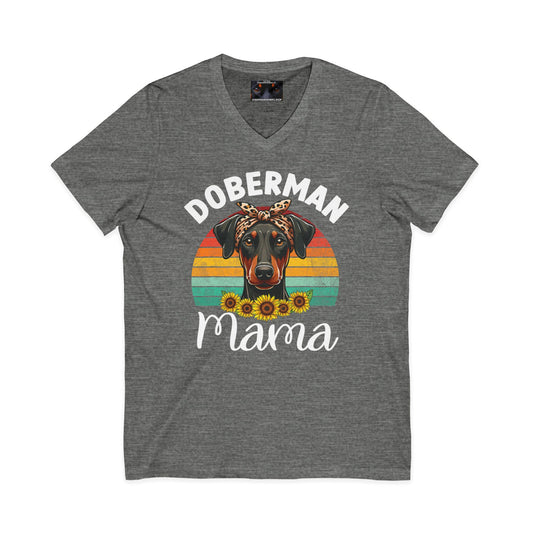 Mama 1 Private Label Unisex Jersey Short Sleeve V-Neck Tee