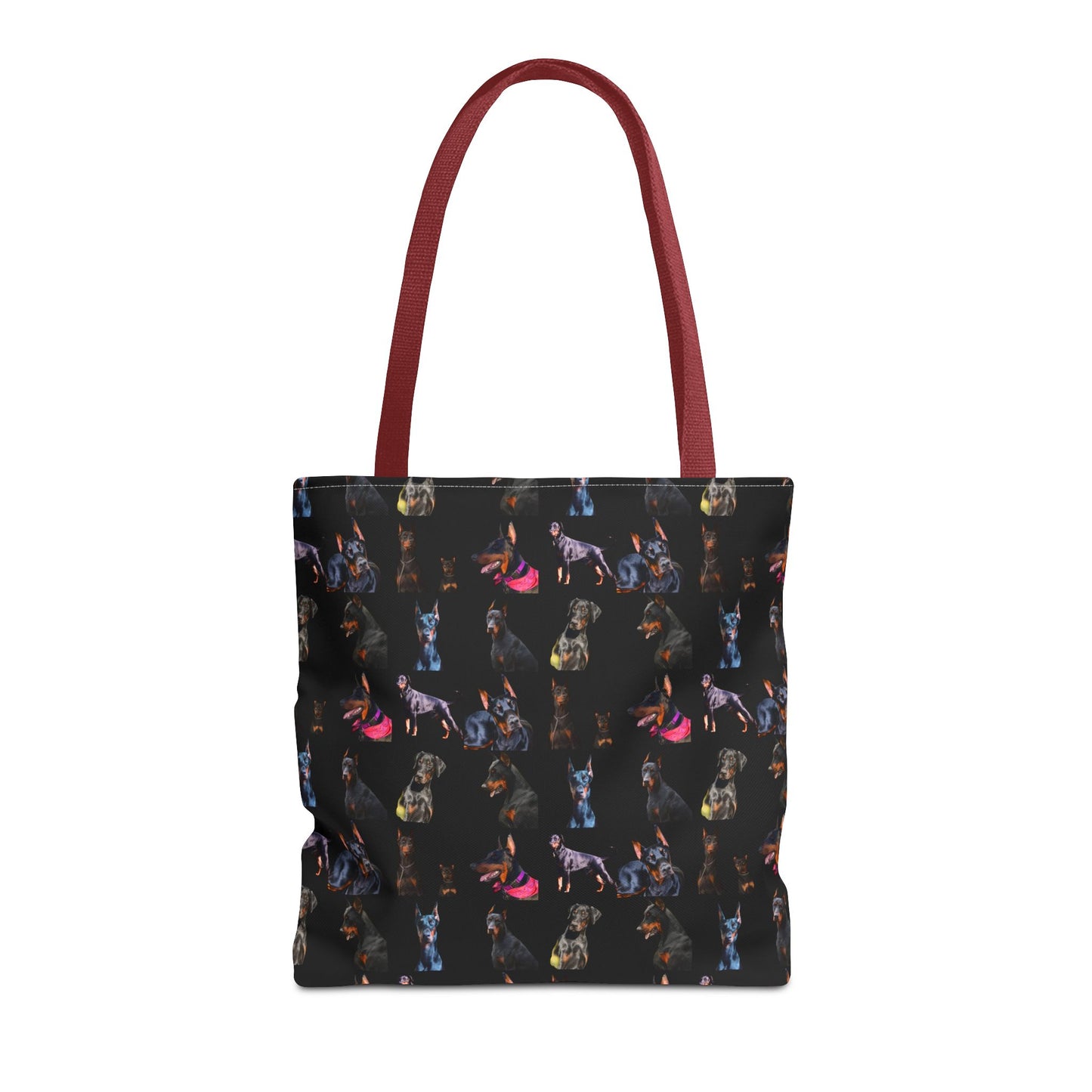 Edition 7 Doberman Model Pattern Black Tote Bag