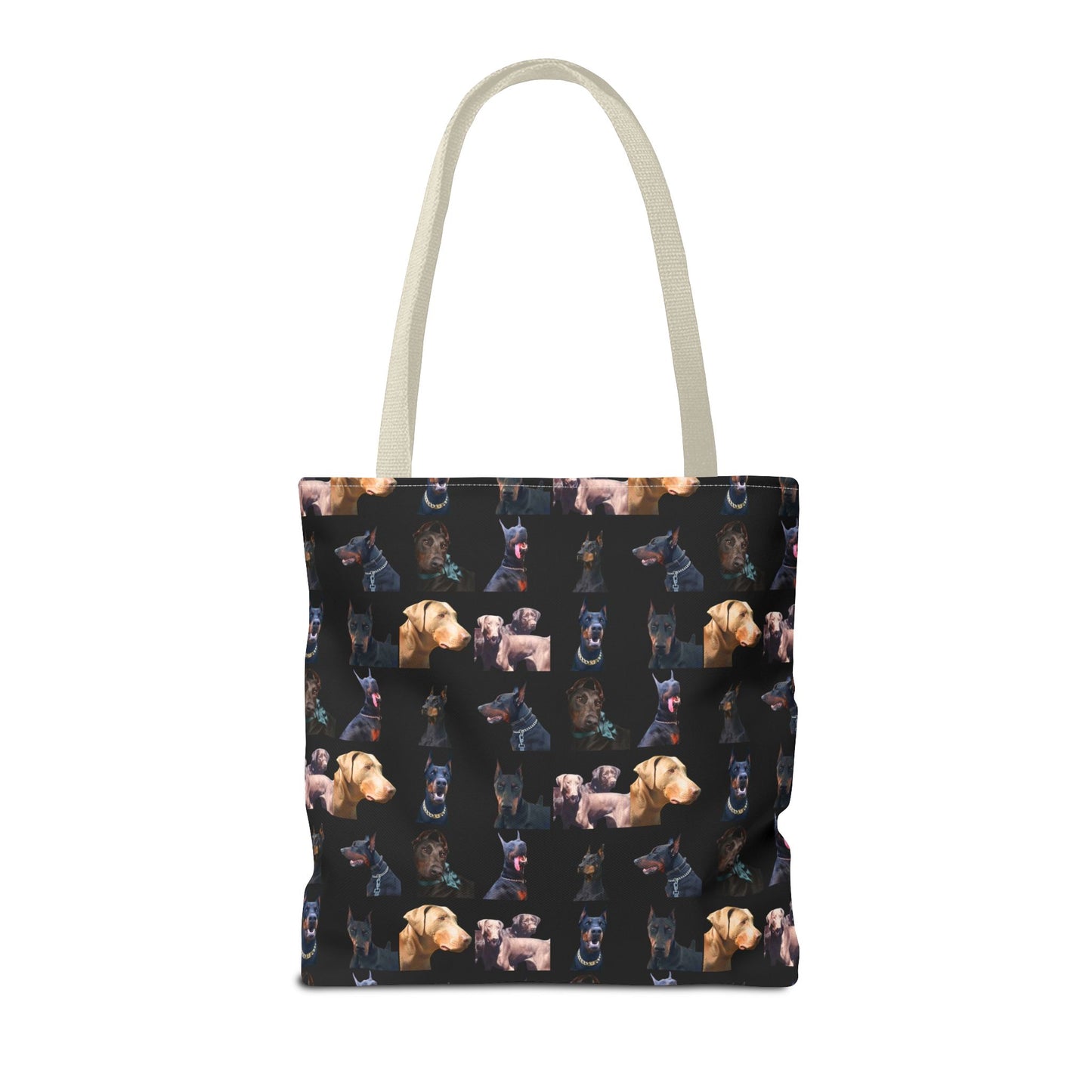 Edition 8 Doberman Model Pattern Black Tote Bag