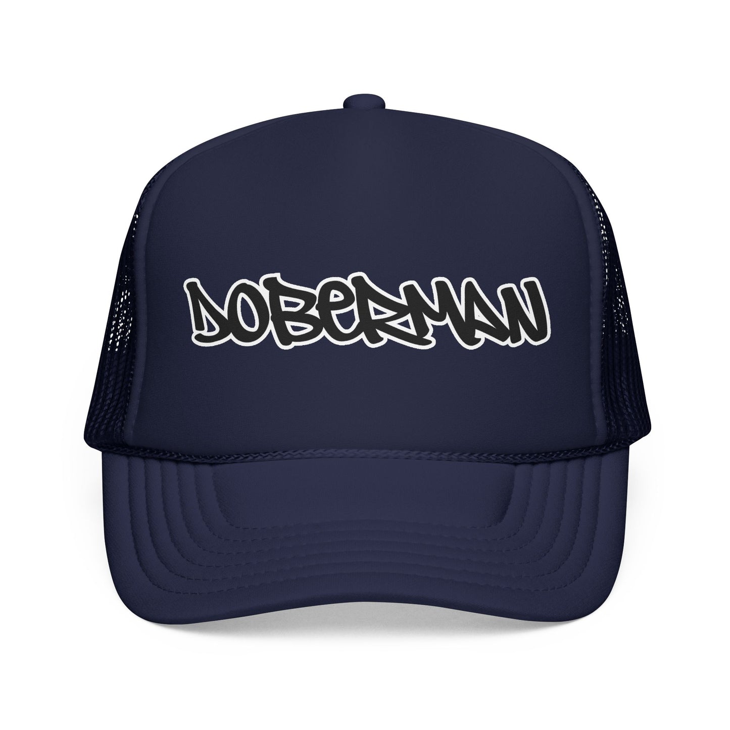 Doberman Graffiti Foam Trucker Hat Made in USA