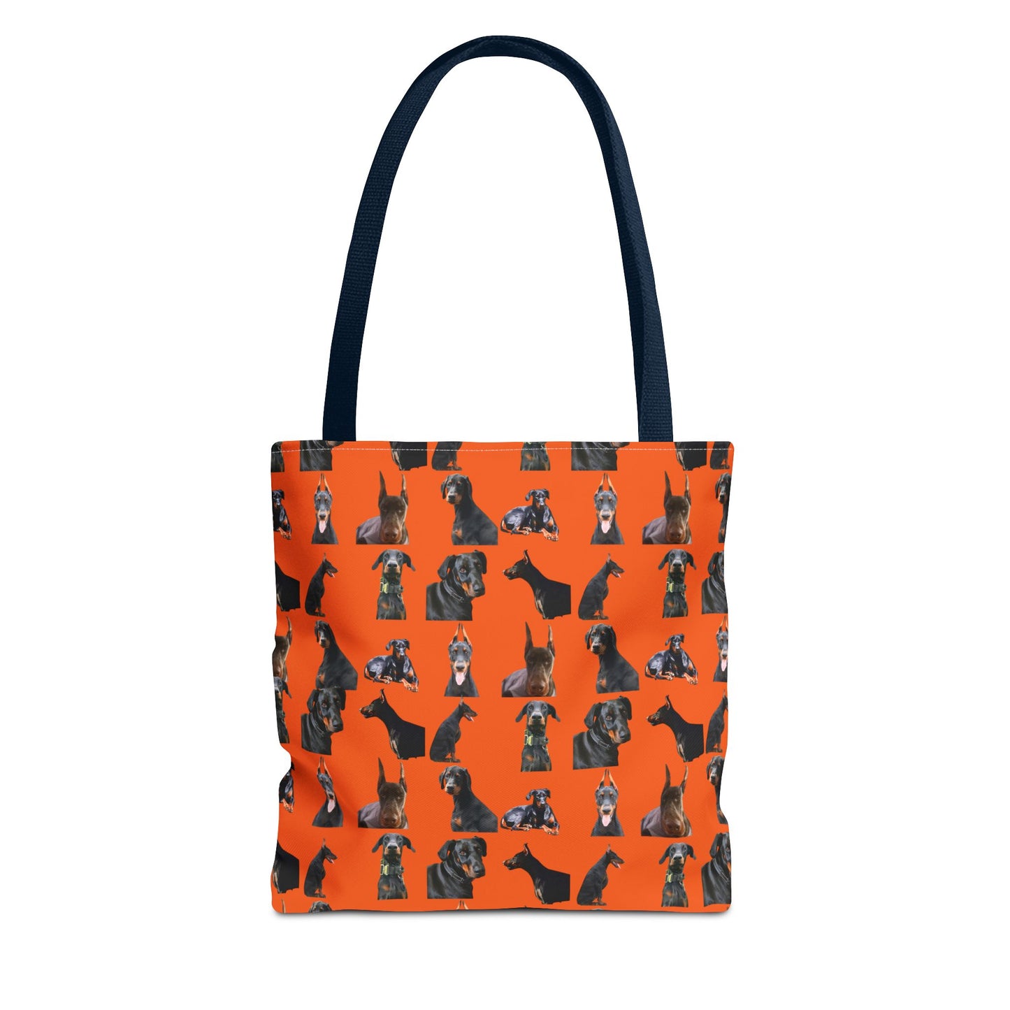 Edition 6 Doberman Model Pattern Orange Tote Bag