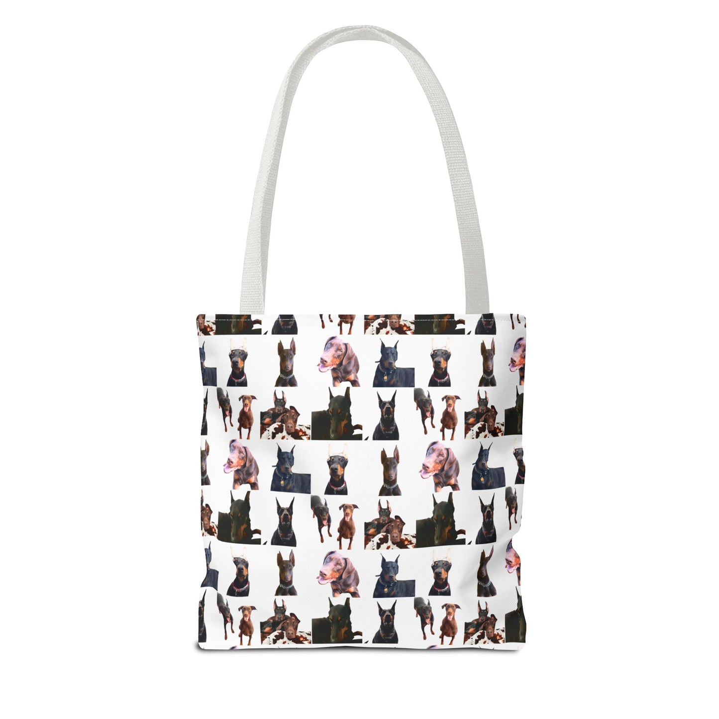 Edition 10 Doberman Model Pattern White Tote Bag