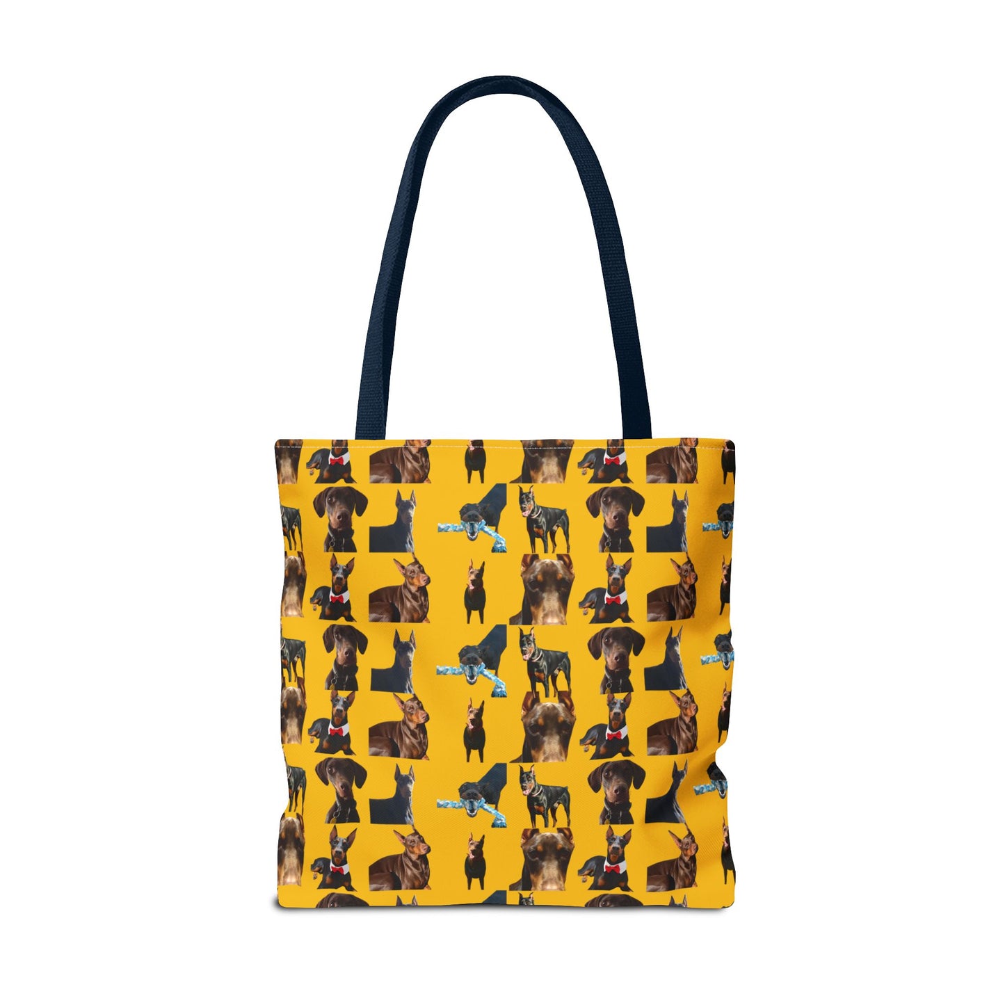 Edition 1 Doberman Model Pattern Yellow Tote Bag