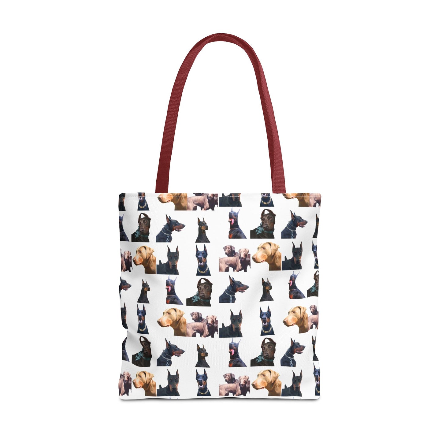 Edition 8 Doberman Model Pattern White Tote Bag
