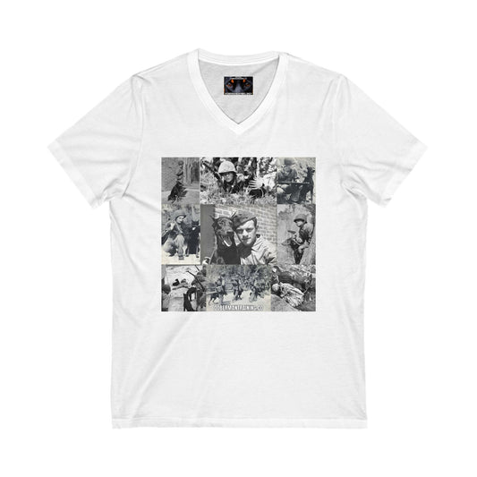 Group 2 Private Label Unisex Jersey Short Sleeve V-Neck Tee