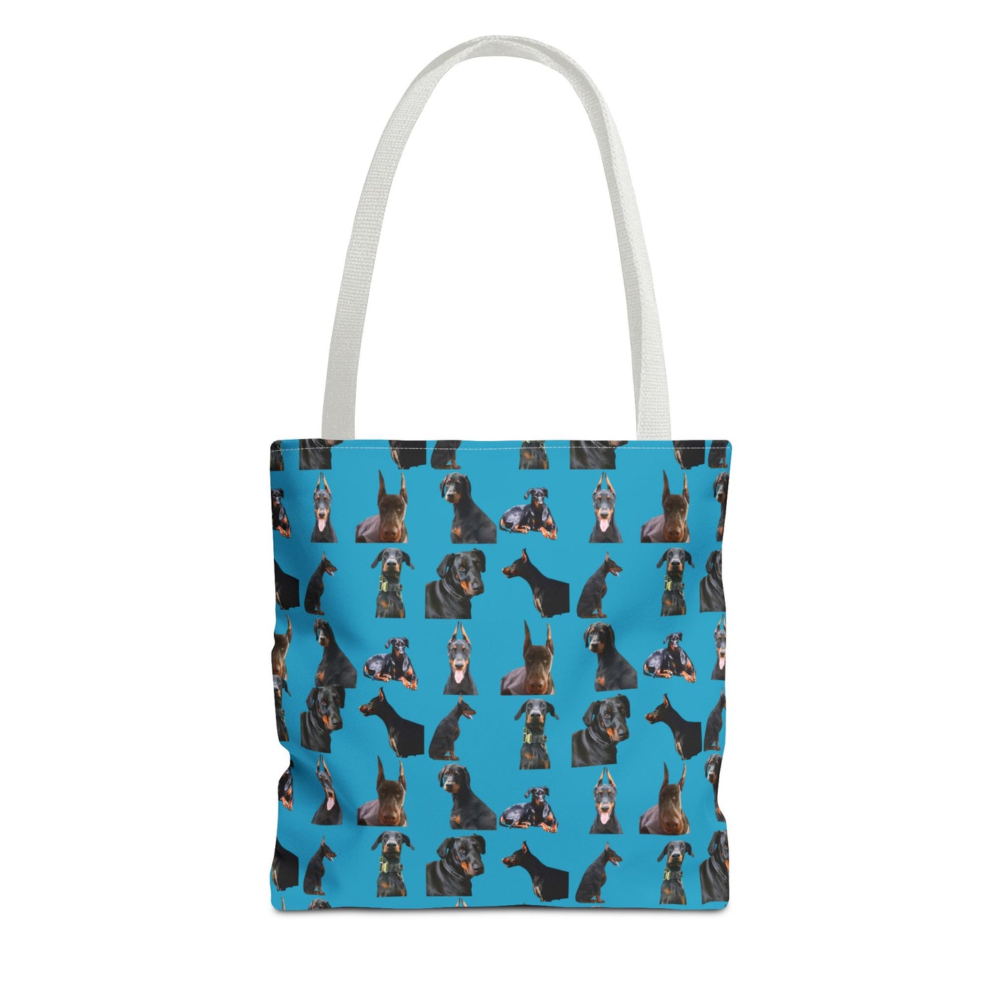 Edition 6 Doberman Model Pattern Turquoise Tote Bag