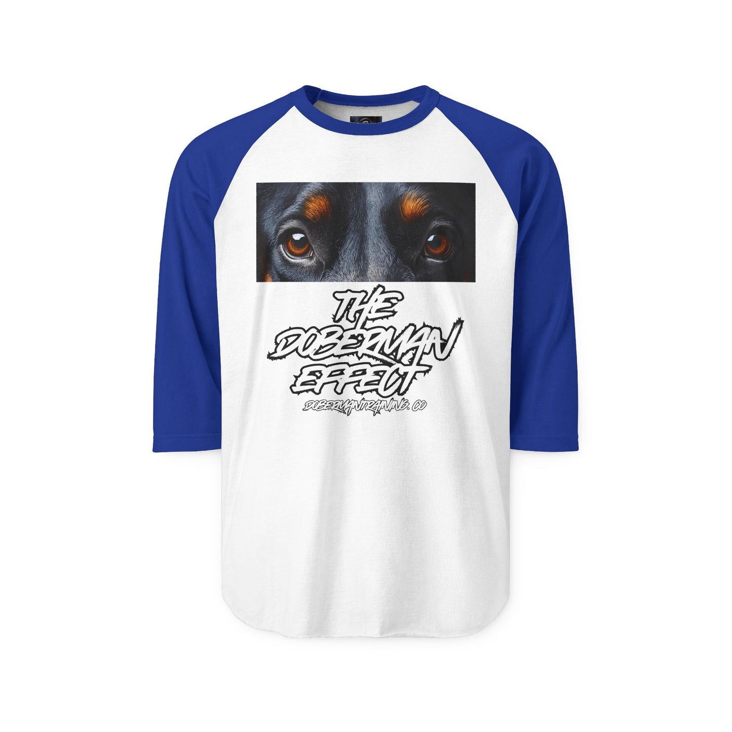Doberman Effect 1 Unisex Three-Quarter Sleeve Raglan Shirt