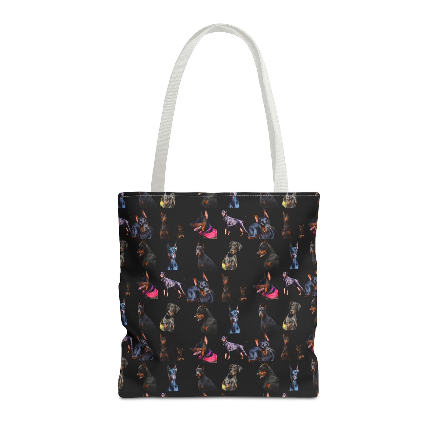 Edition 7 Doberman Model Pattern Black Tote Bag