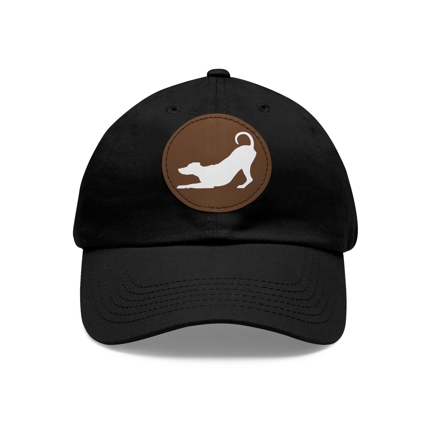 N 2 Dad Hat with Leather Patch (Round)