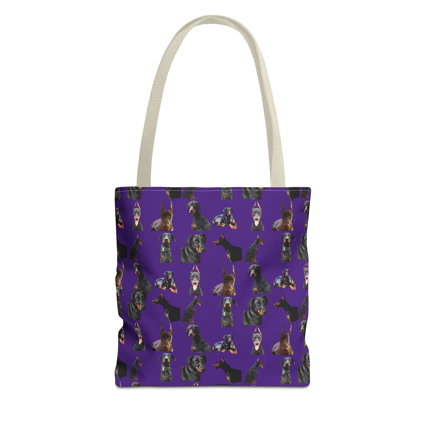 Edition 6 Doberman Model Pattern Purple Tote Bag