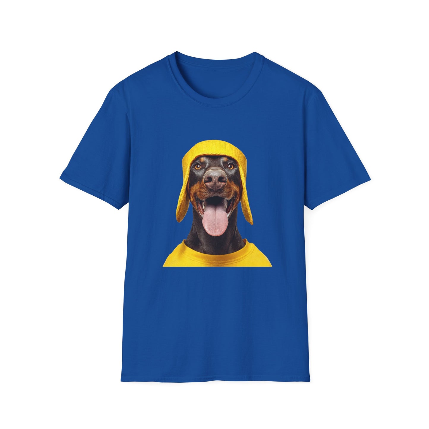 Doberman 3 Portrait T‑Shirt