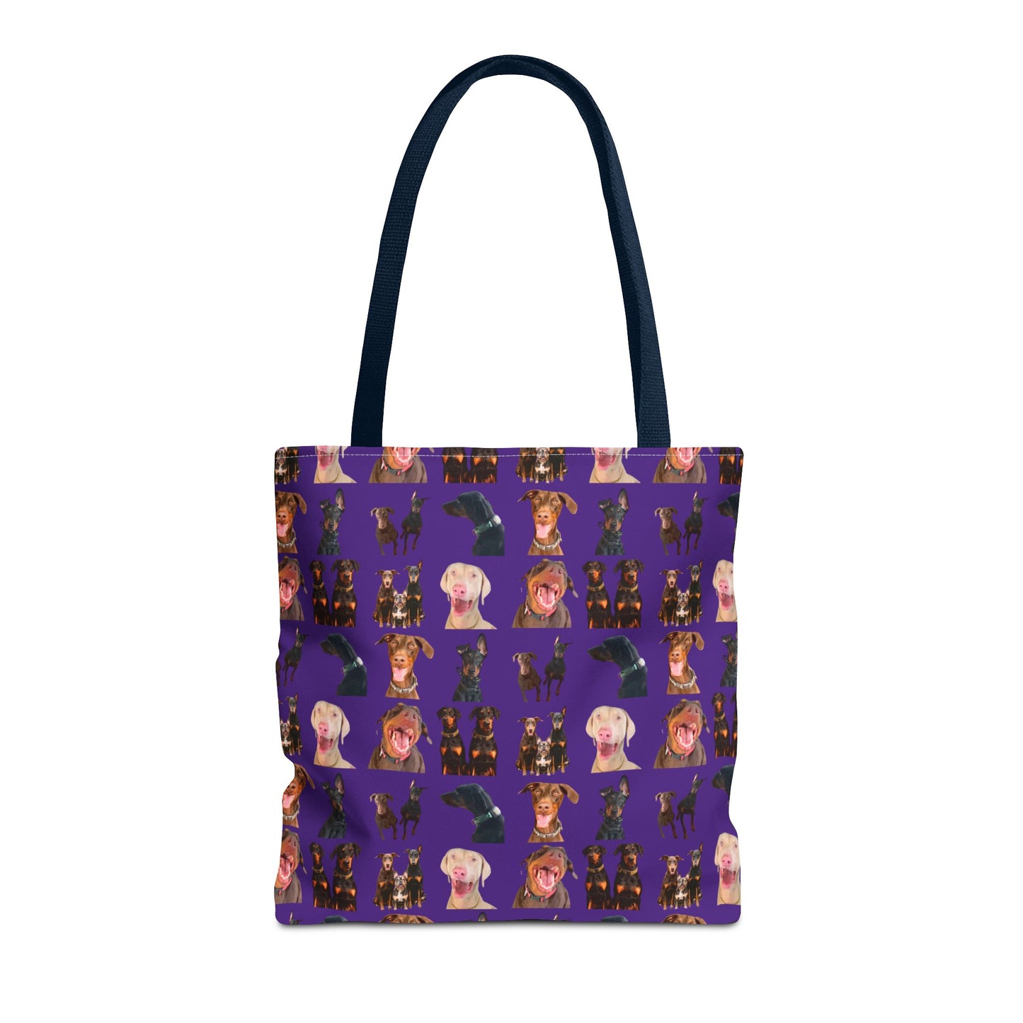 Edition 9 Doberman Model Pattern Purple Tote Bag