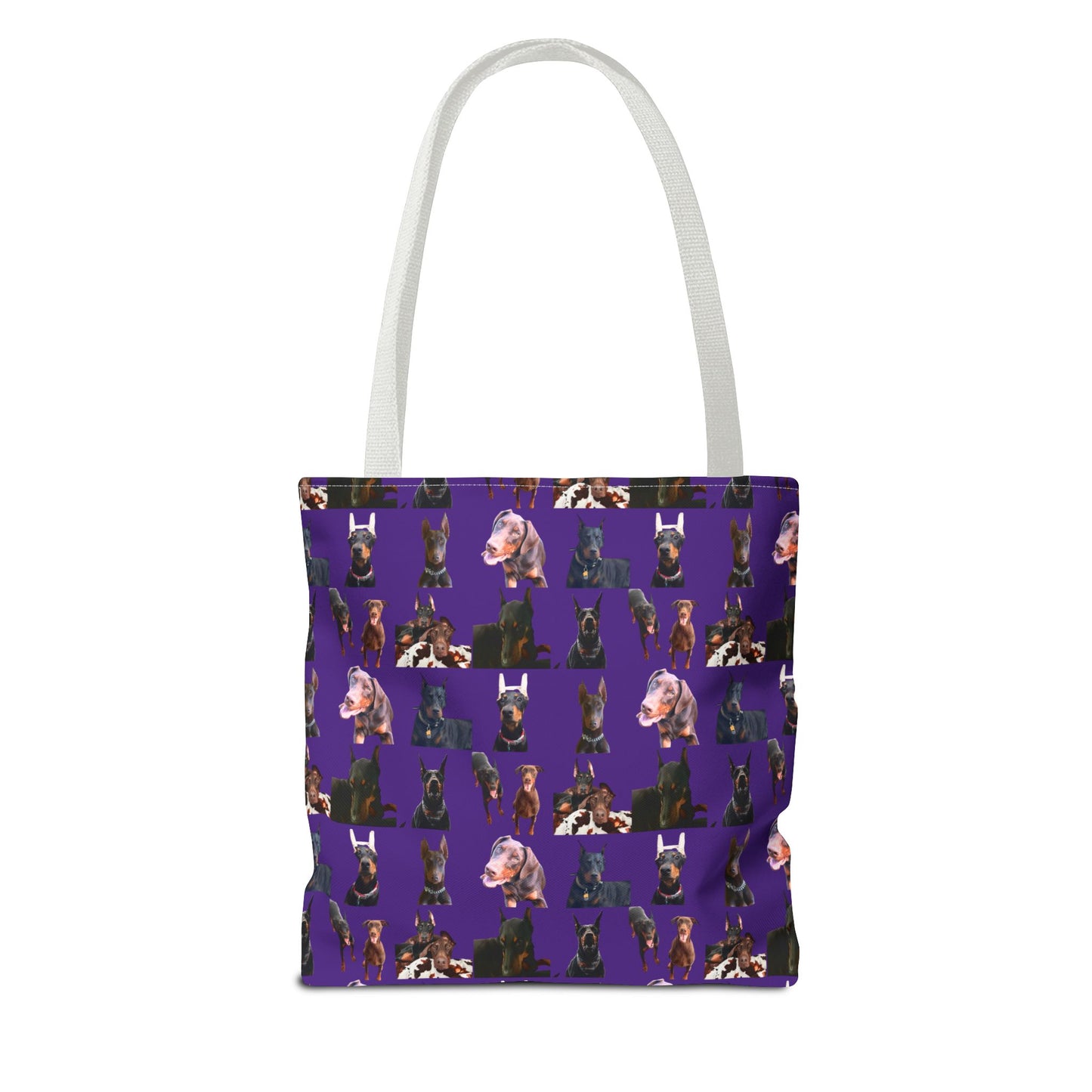 Edition 10 Doberman Model Pattern Purple Tote Bag
