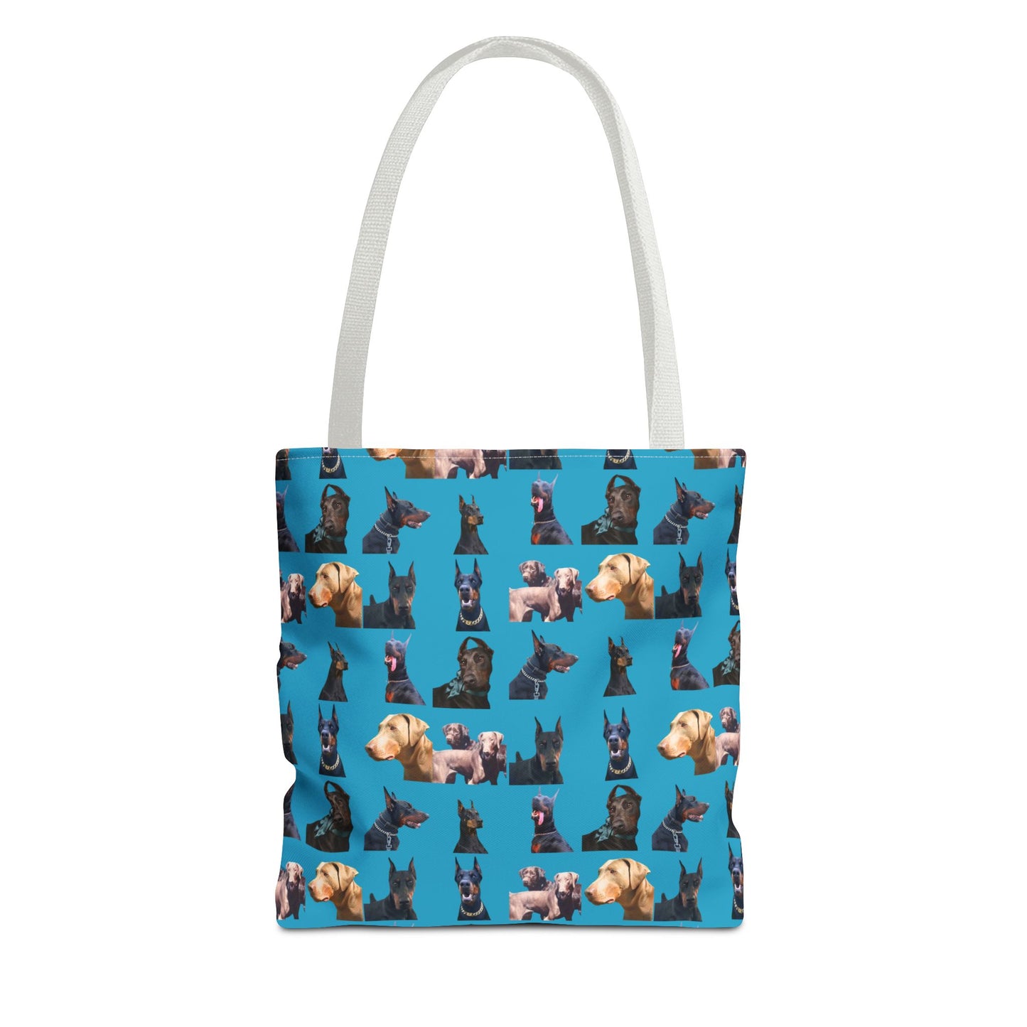 Edition 8 Doberman Model Pattern Turquoise Tote Bag