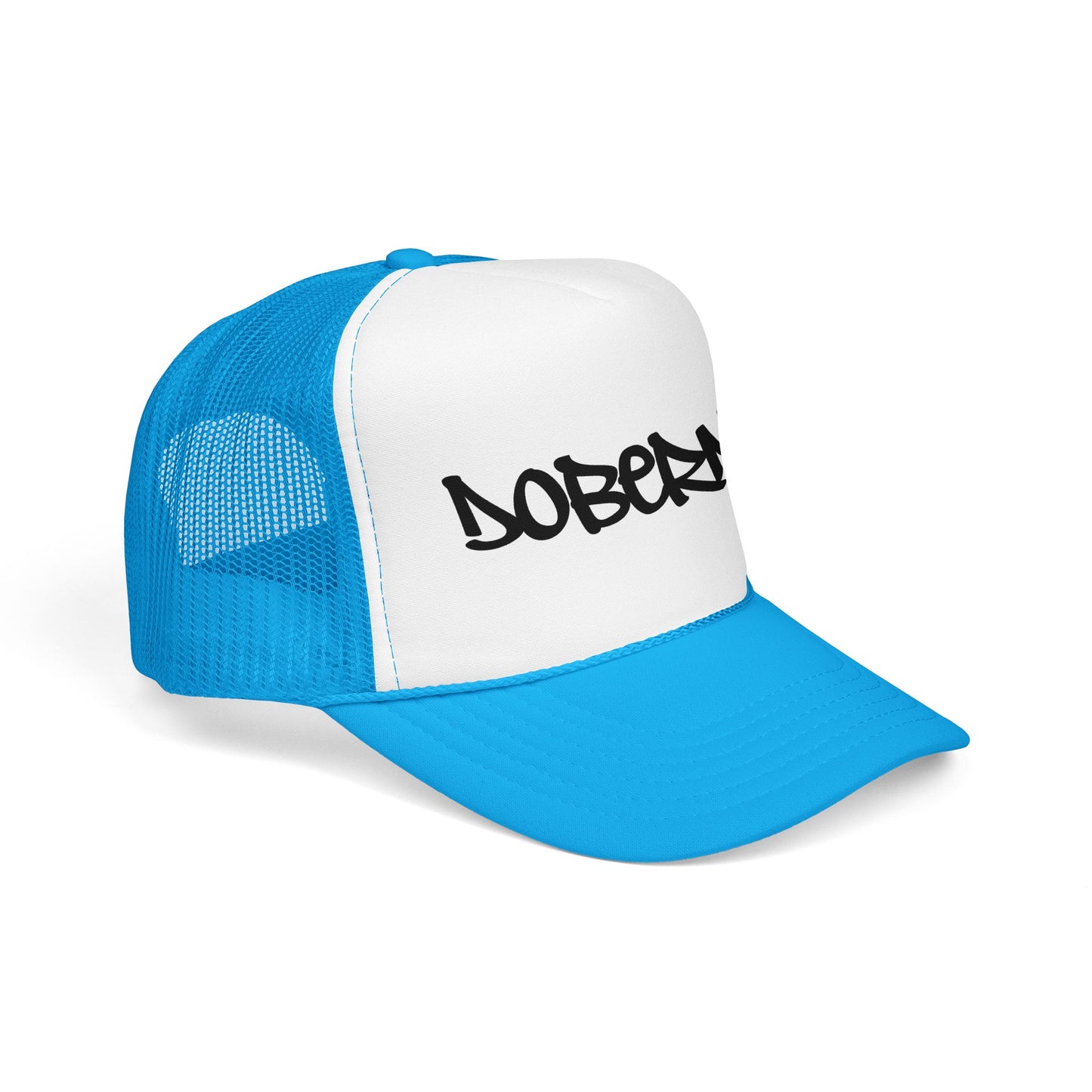 Doberman Graffiti Foam Trucker Hat Made in USA