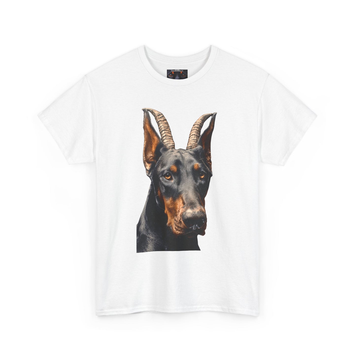 Doberman Goat 2 Private Lable Unisex Heavy Cotton Tee