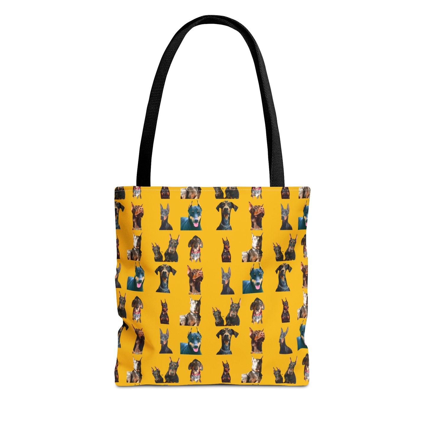 Edition 4 Doberman Model Pattern Yellow Tote Bag