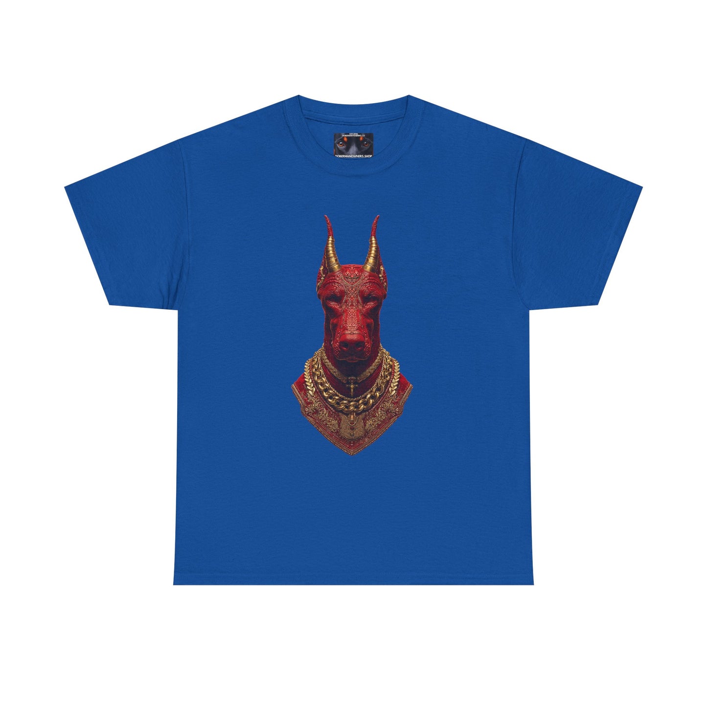 Doberman Goat 4 Private Lable Unisex Heavy Cotton Tee