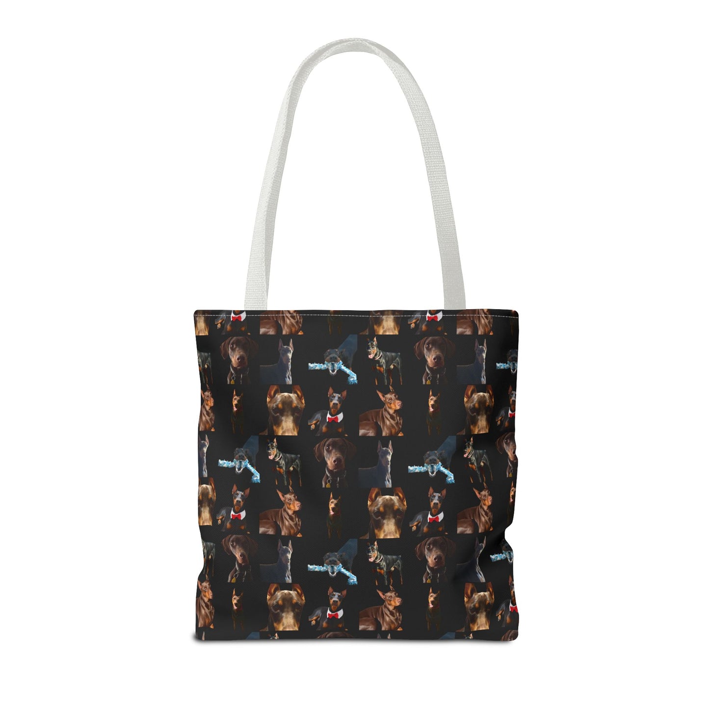 Edition 1 Doberman Model Pattern Black Tote Bag