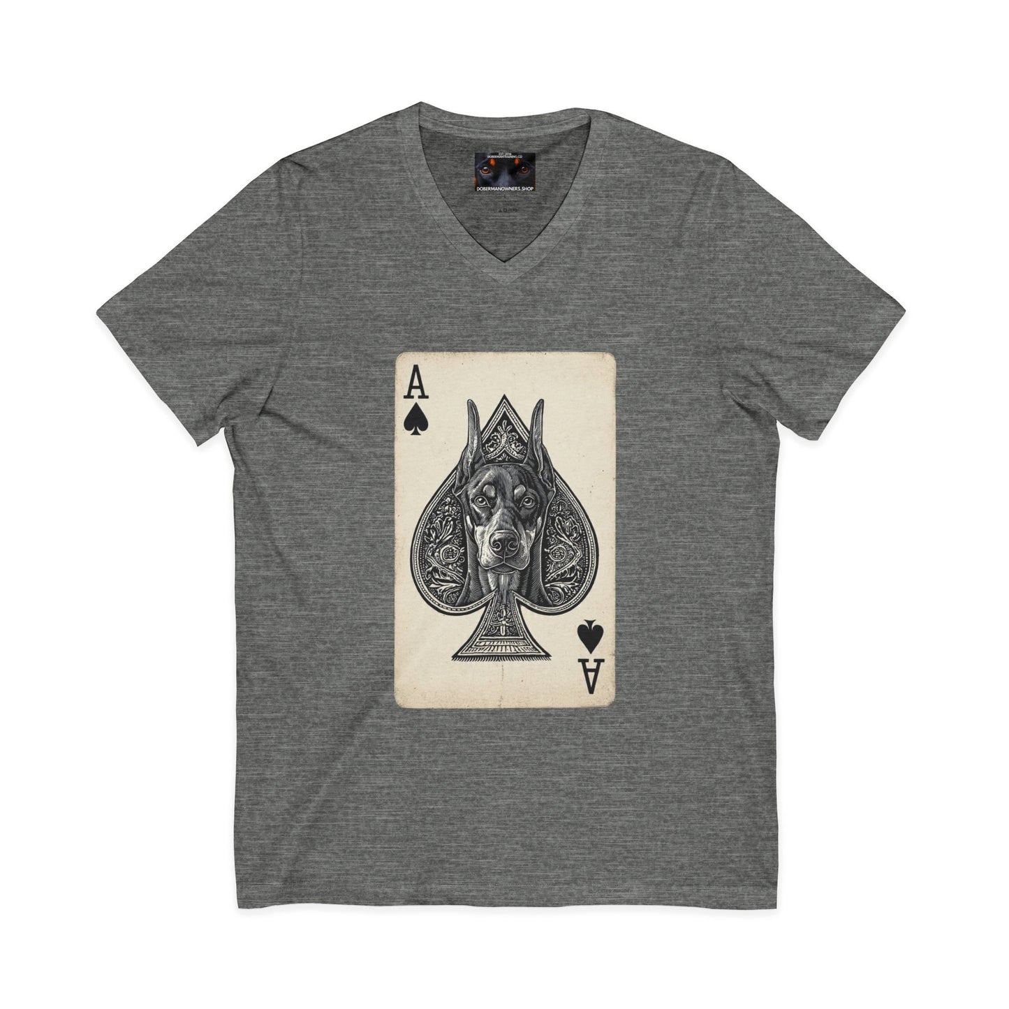Deck 1 Private Label Unisex Jersey Short Sleeve V-Neck Tee