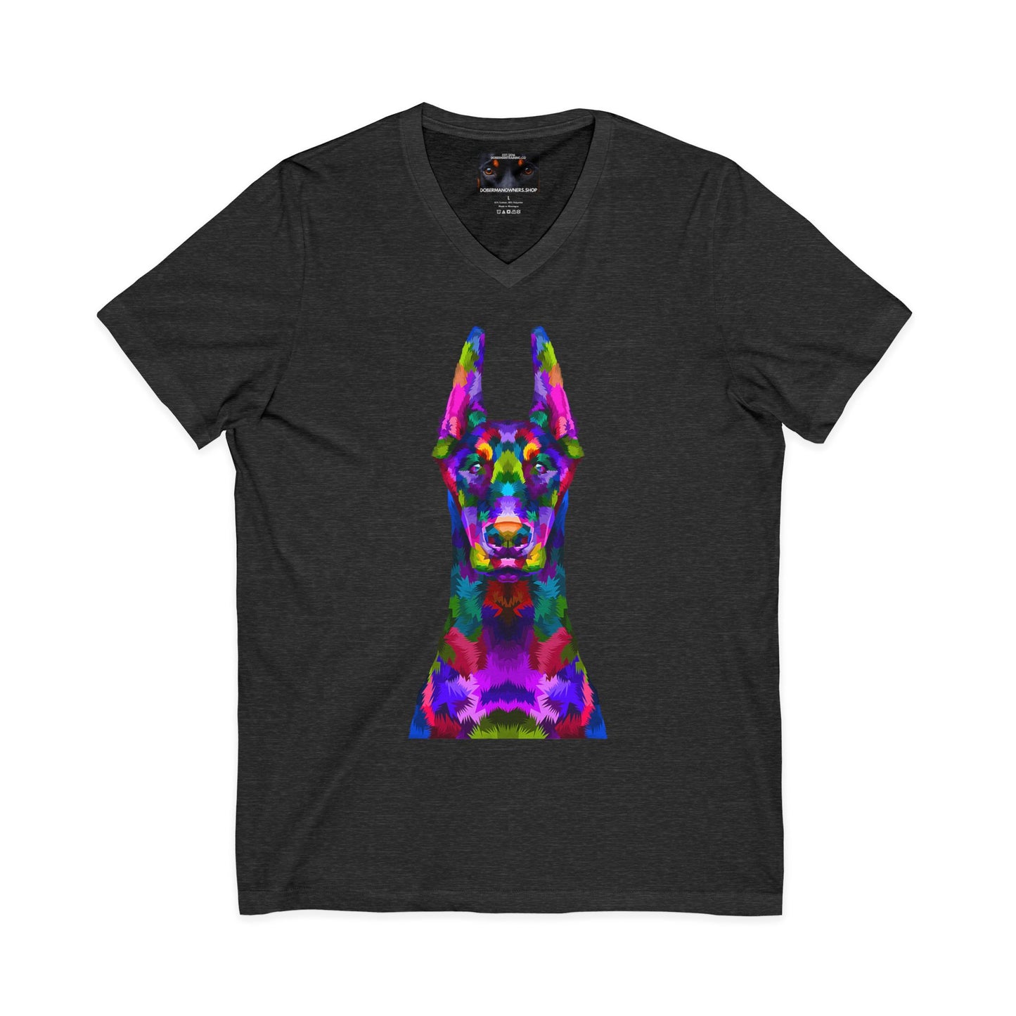 Look 1 Private Label Unisex Jersey Short Sleeve V-Neck Tee