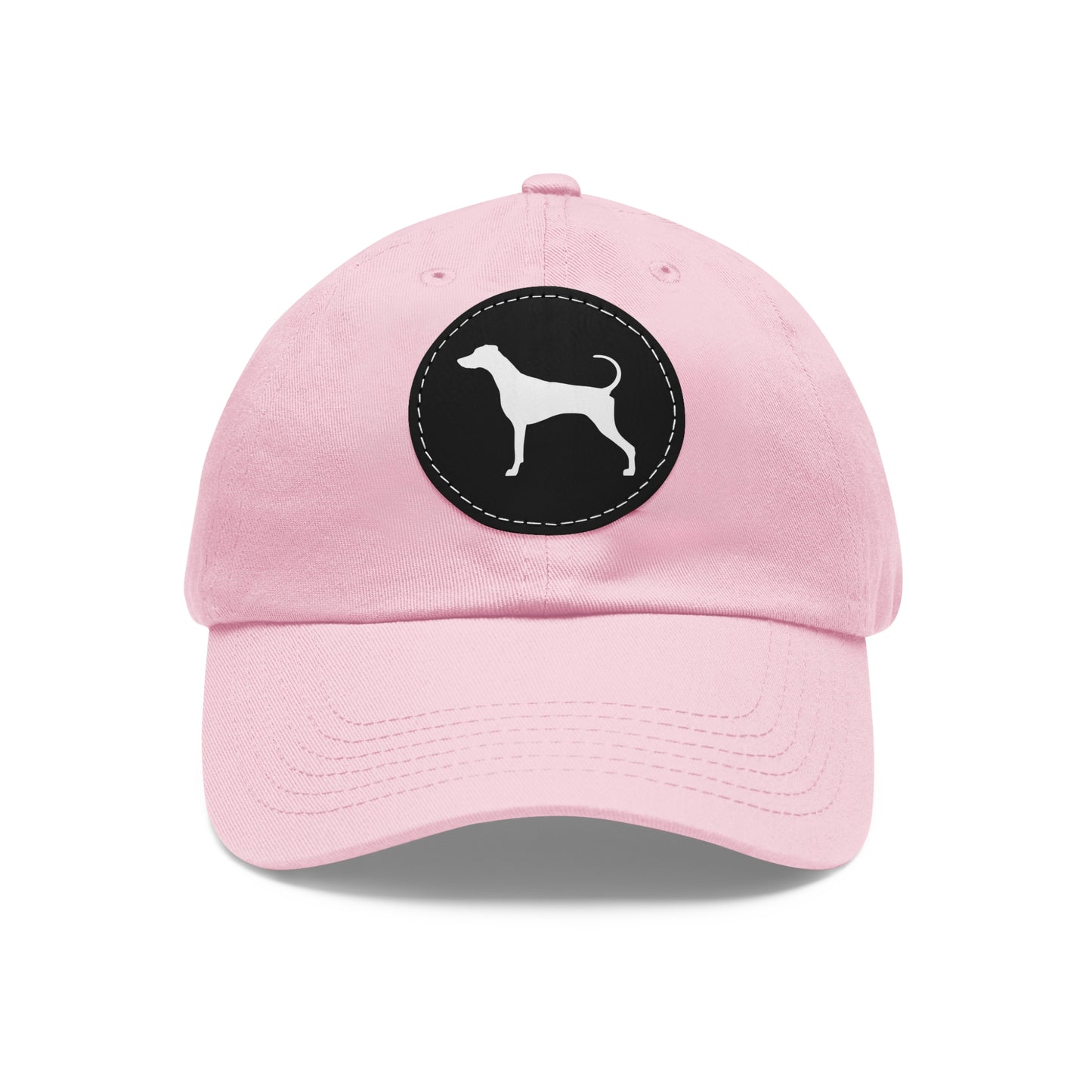N 7 Dad Hat with Leather Patch (Round)
