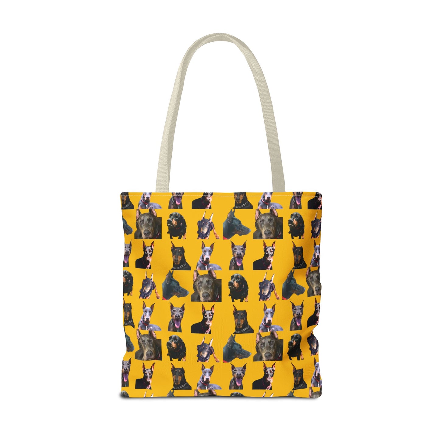 Edition 11 Doberman Model Pattern Yellow Tote Bag
