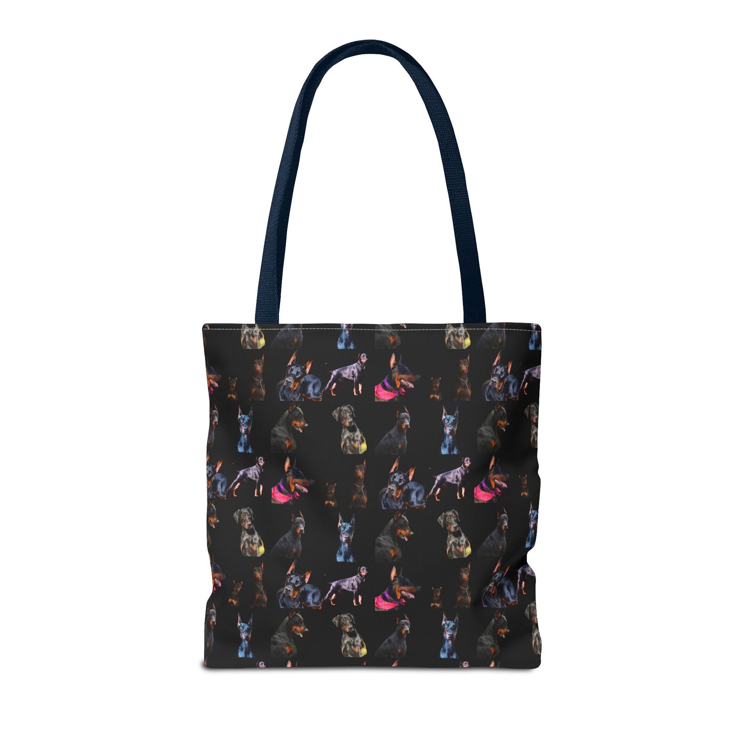 Edition 7 Doberman Model Pattern Black Tote Bag
