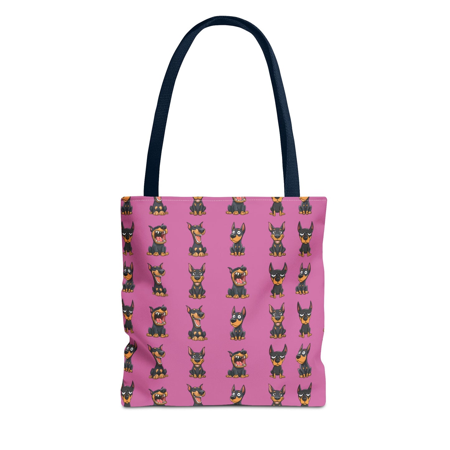 Doberman Cartoon Pattern Tote Bag