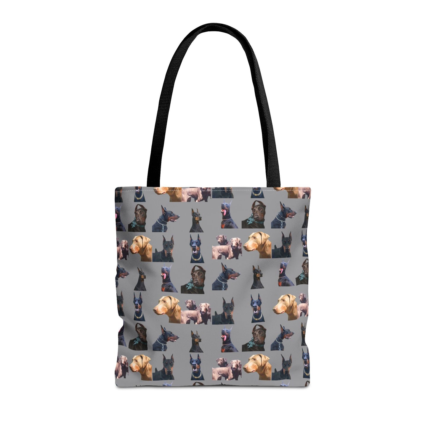 Edition 8 Doberman Model Pattern Gray Tote Bag