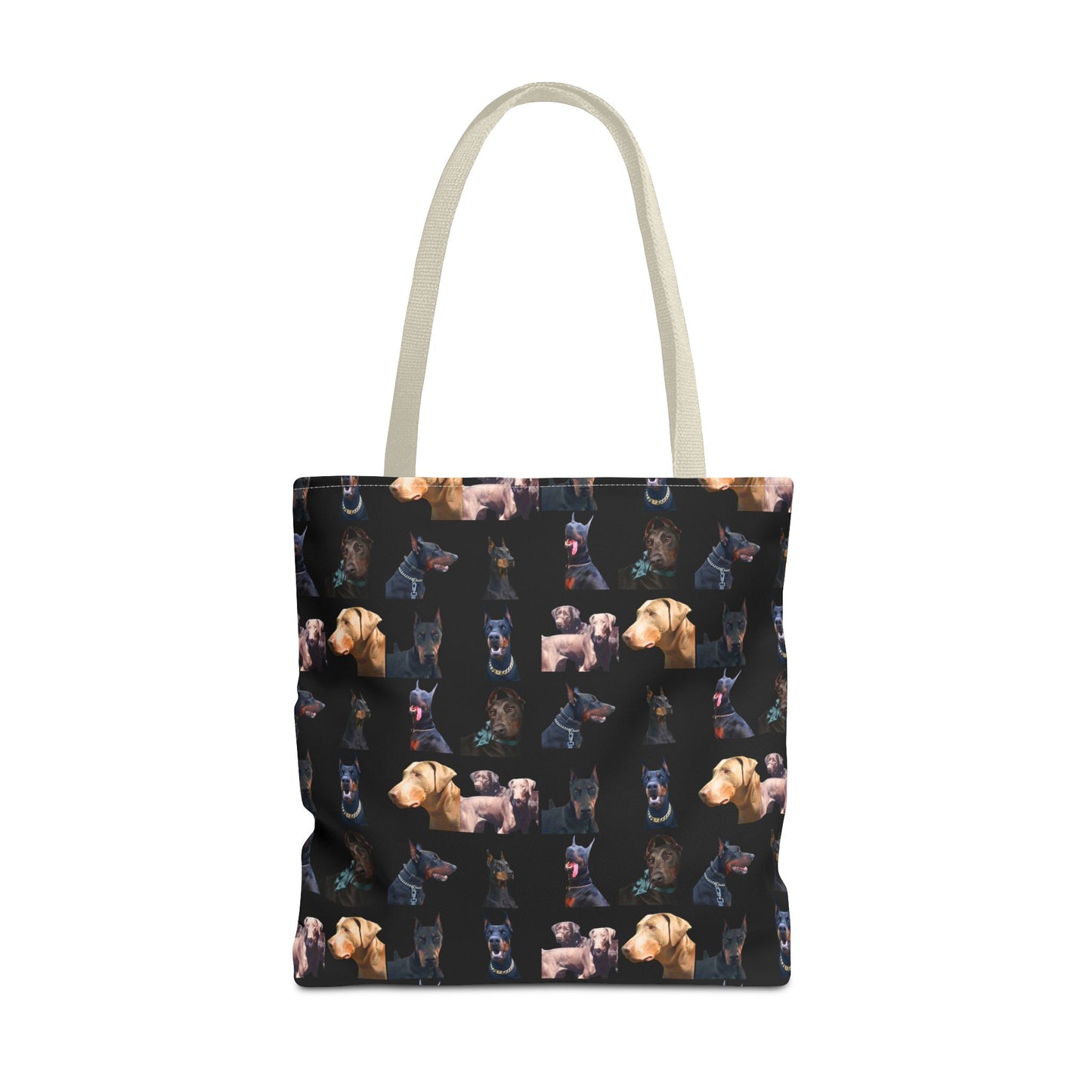 Edition 8 Doberman Model Pattern Black Tote Bag