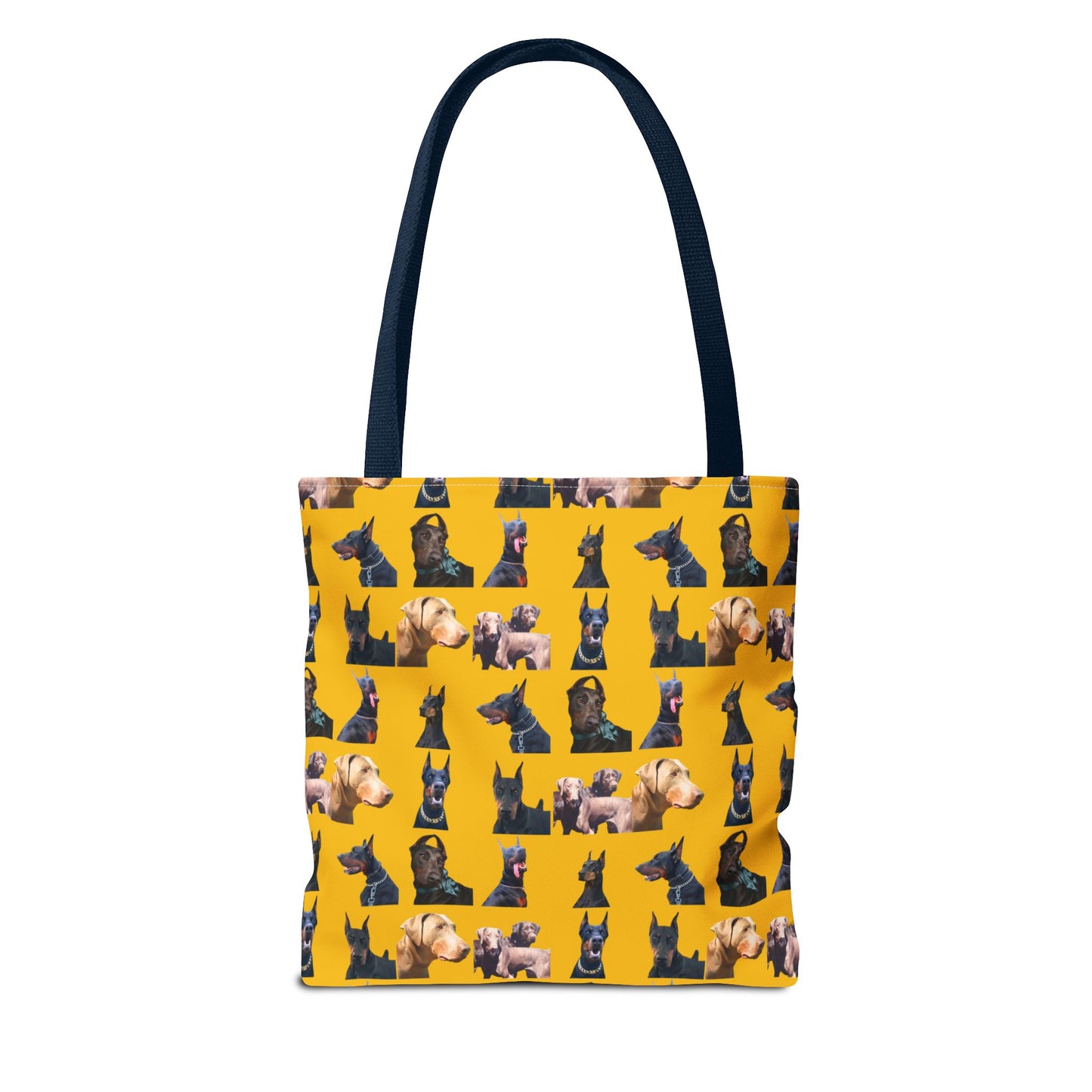 Edition 8 Doberman Model Pattern Yellow Tote Bag