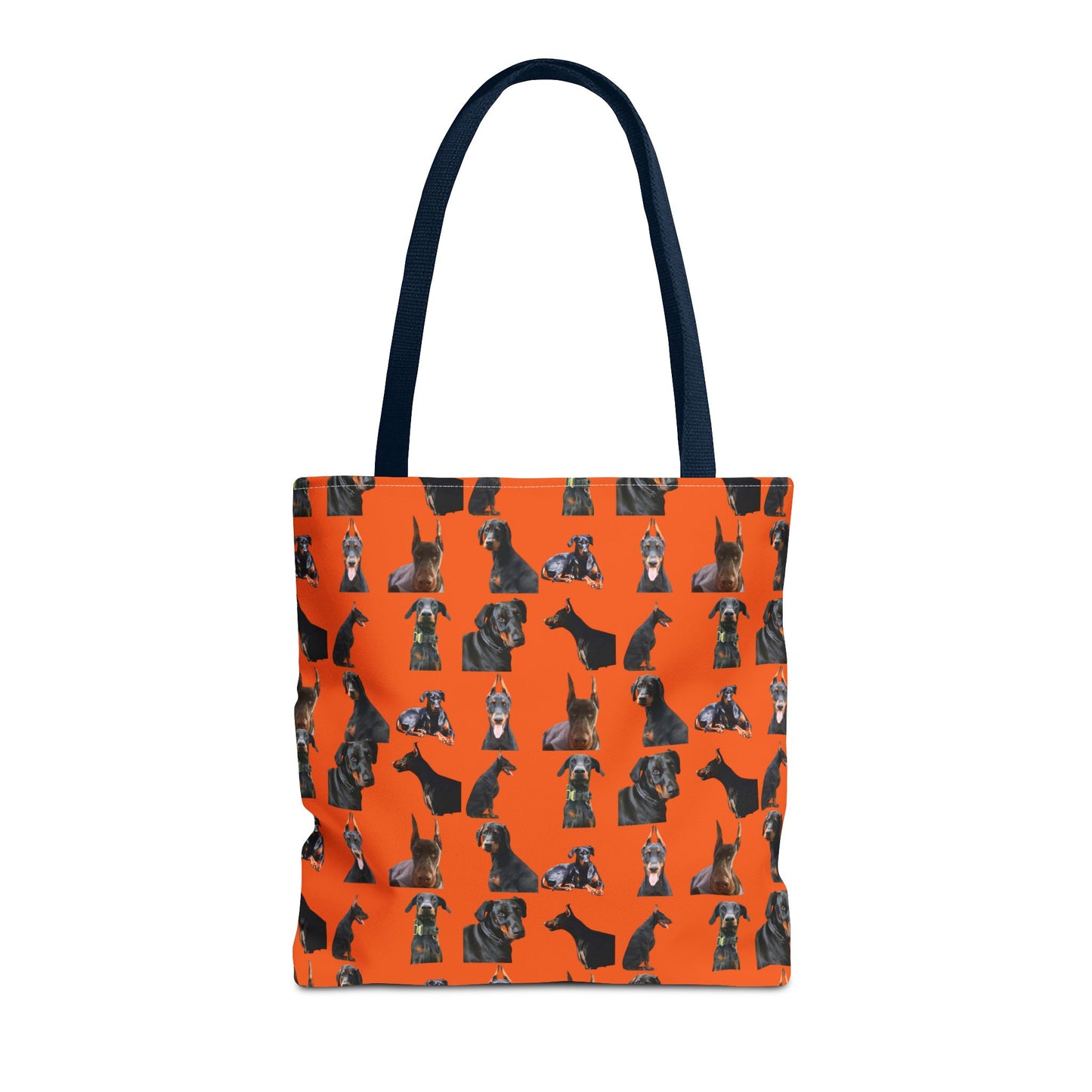 Edition 6 Doberman Model Pattern Orange Tote Bag