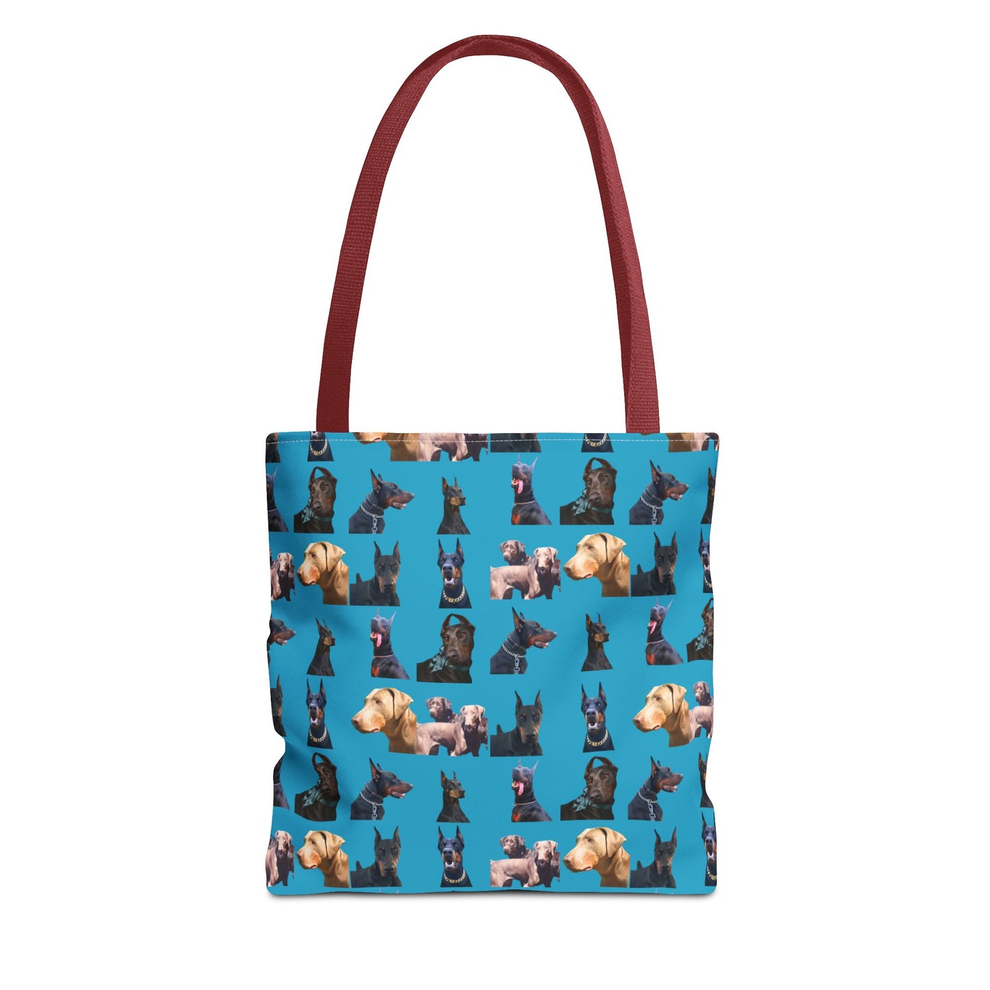 Edition 8 Doberman Model Pattern Turquoise Tote Bag