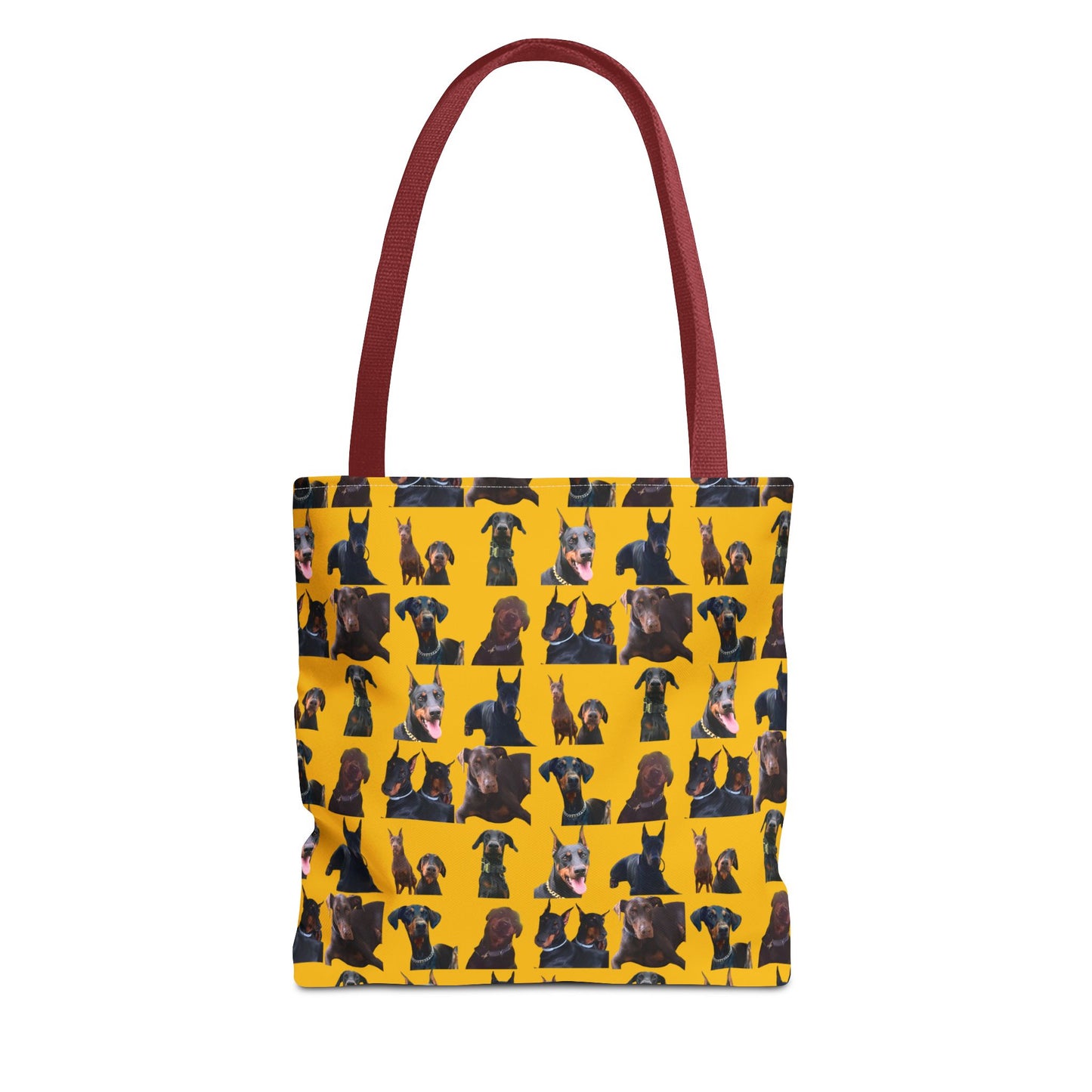 Edition 5 Doberman Model Pattern Yellow Tote Bag