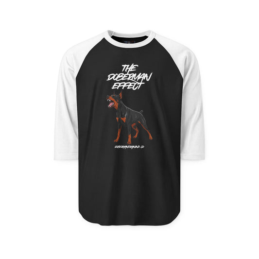 Doberman Effect 1 Unisex Three-Quarter Sleeve Raglan Shirt