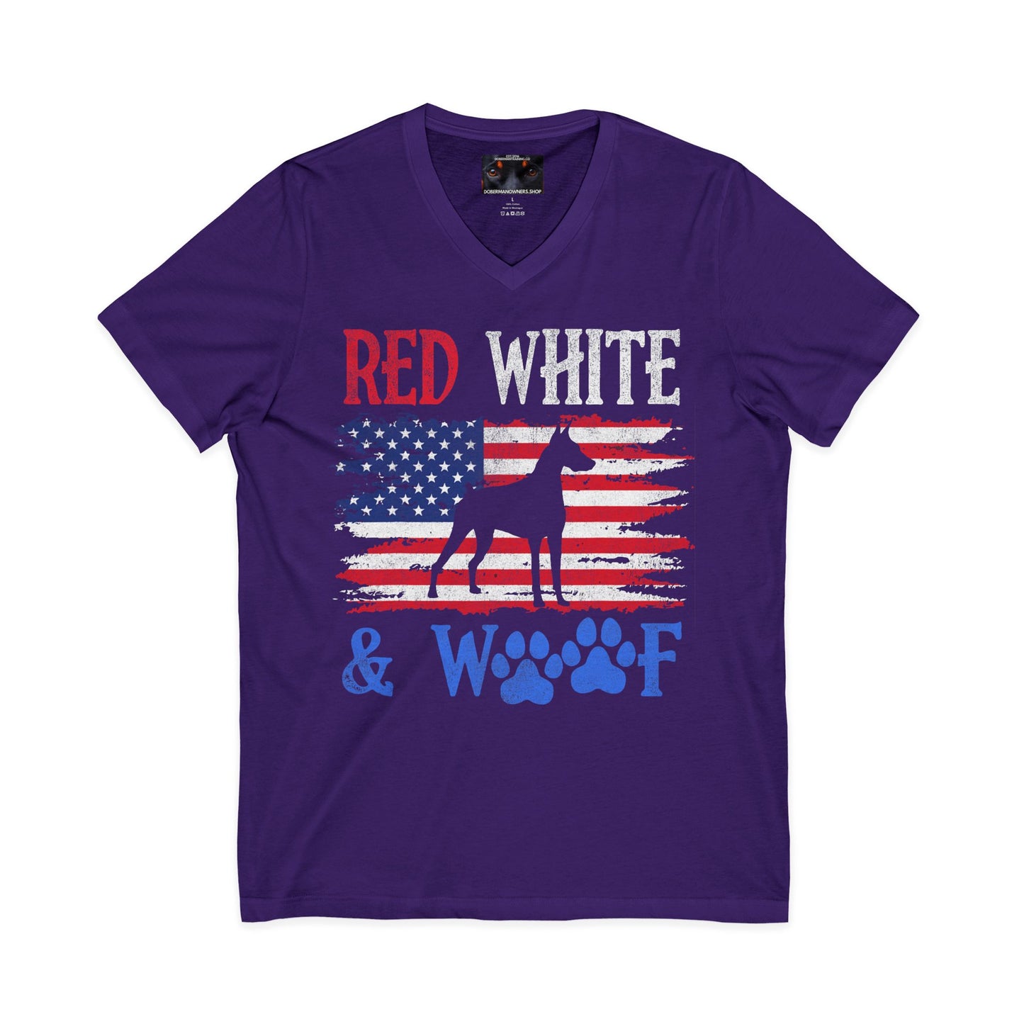 Patriot 5 Private Label Unisex Jersey Short Sleeve V-Neck Tee