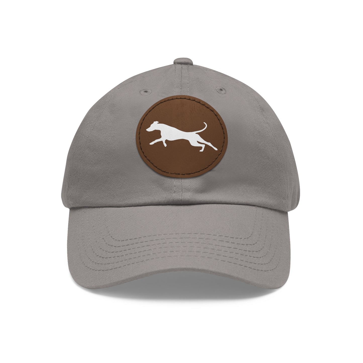 N 3 Dad Hat with Leather Patch (Round)