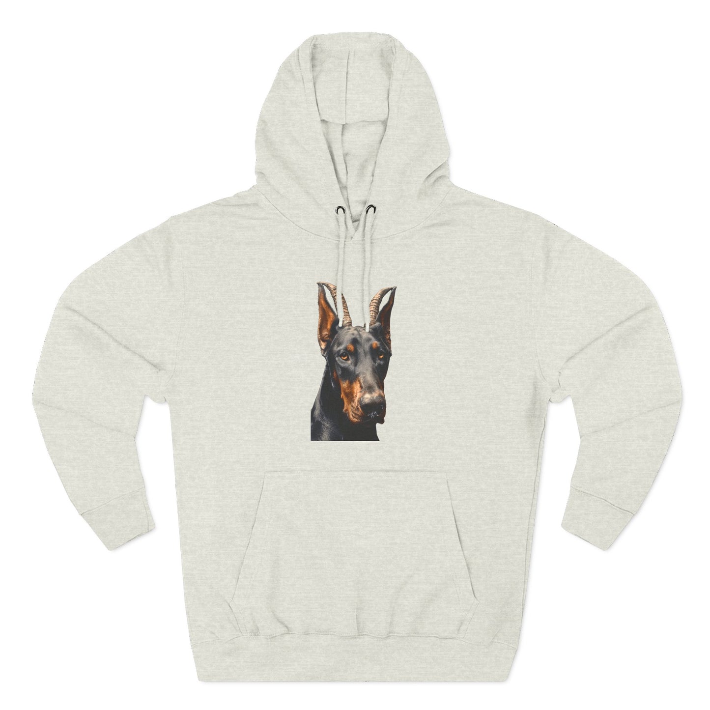Doberman Goat 2 Fleece Hoodie
