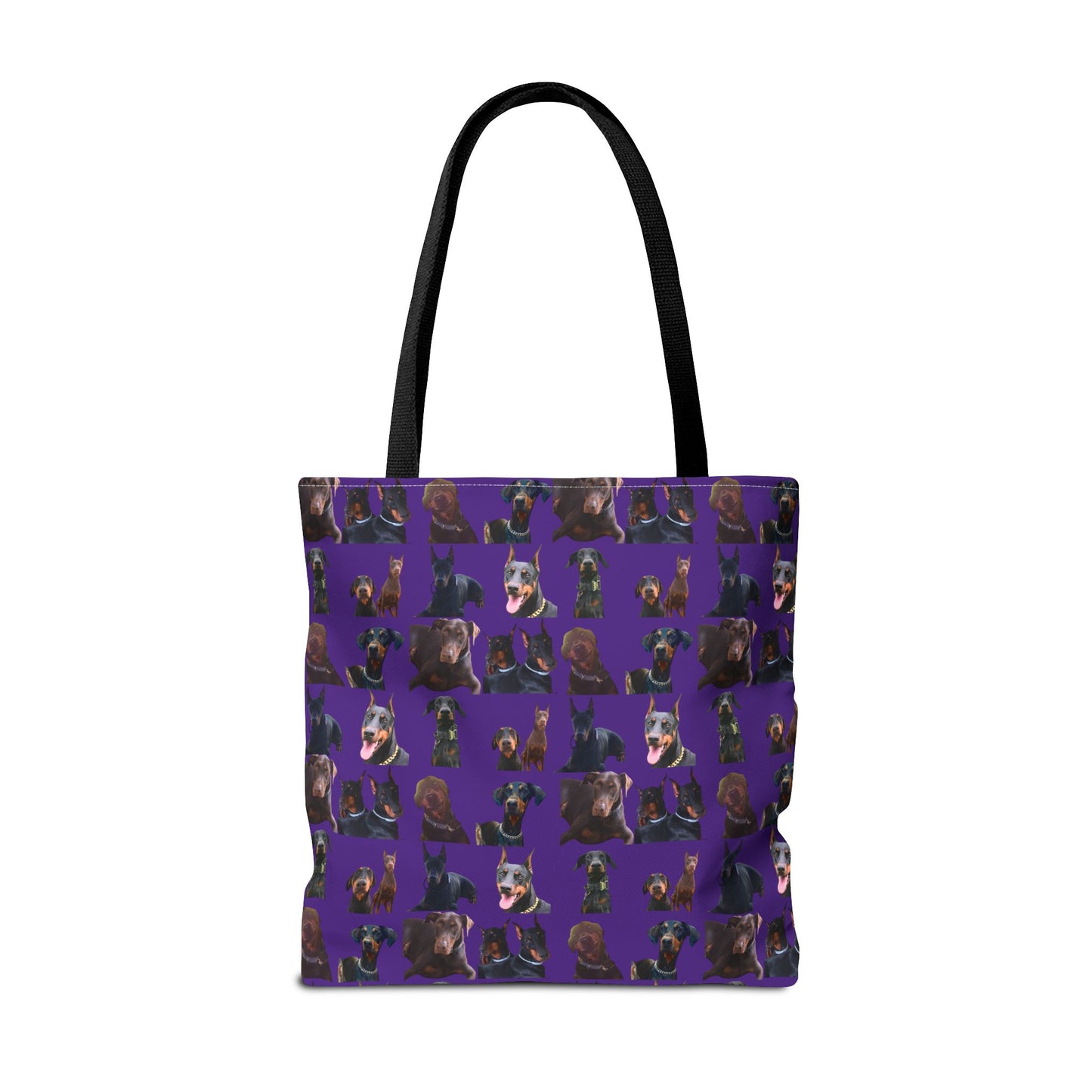 Edition 5 Doberman Model Pattern Purple Tote Bag